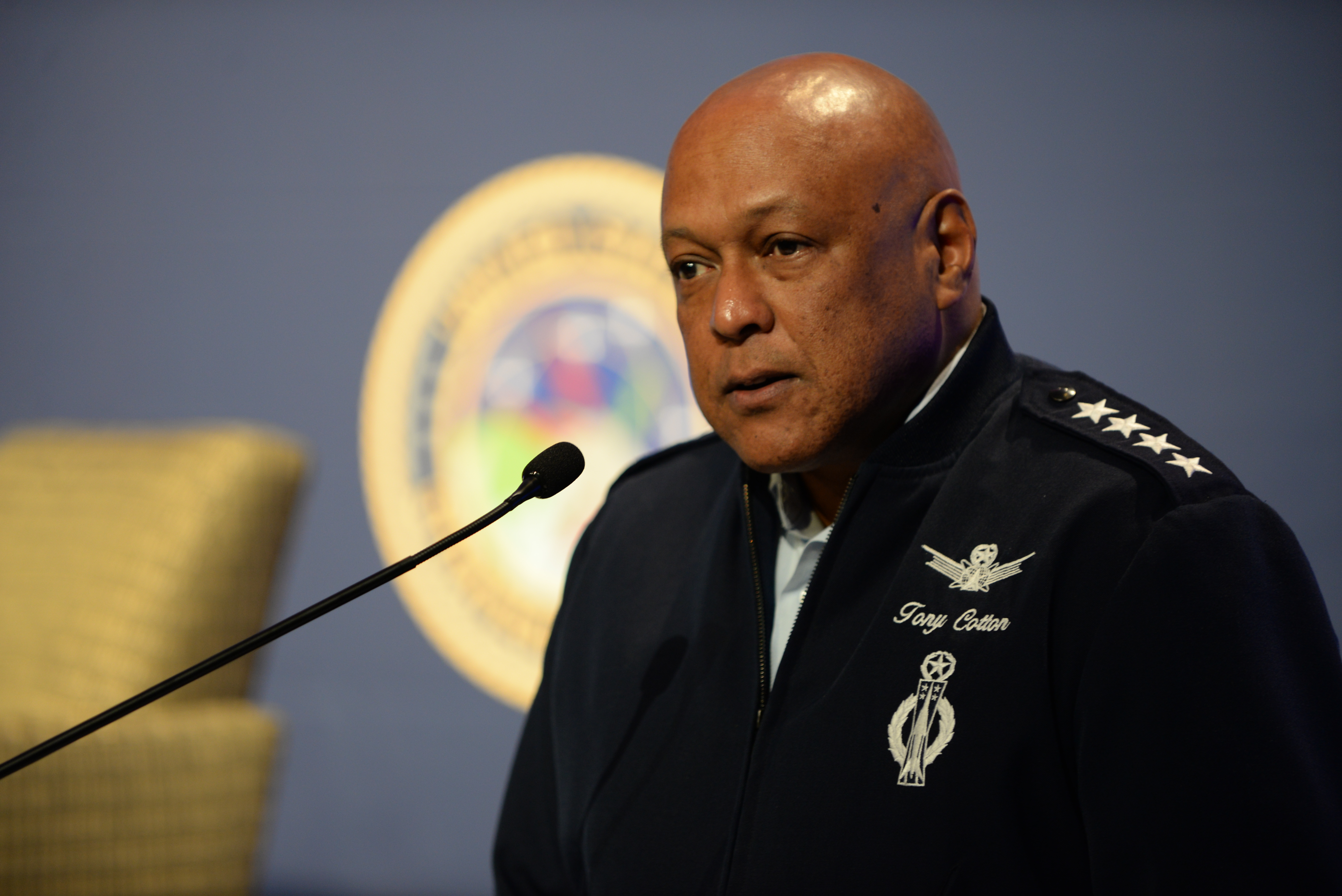 USSTRATCOM Commander Gen. Anthony Cotton opened the two-day event.