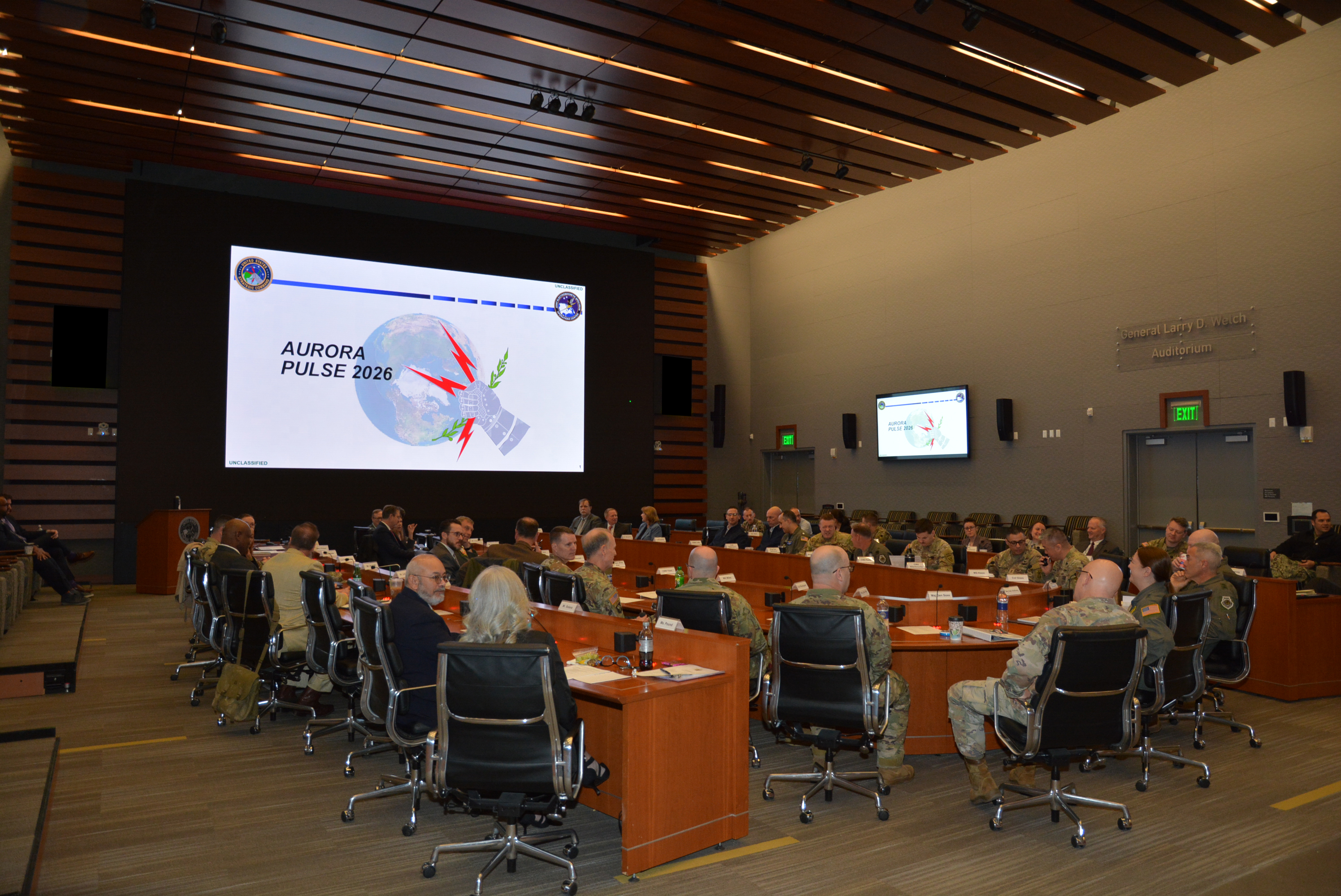USSTRATCOM recently hosted participants in Aurora Pulse, an electromagnetic spectrum training exercise.
